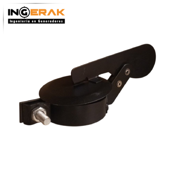  AM0051: Balancín 3" color negro. Tapa tubo de escape para generador