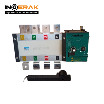 SKT1-400A/4P/L Interruptor de transferencia automática AISIKAI 400A, 400V, 4P, 3 posiciones