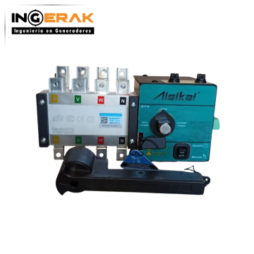 SKT2-100A/4P/X Interruptor de transferencia automática AISIKAI 100A, 400V, 4P, 3 posiciones